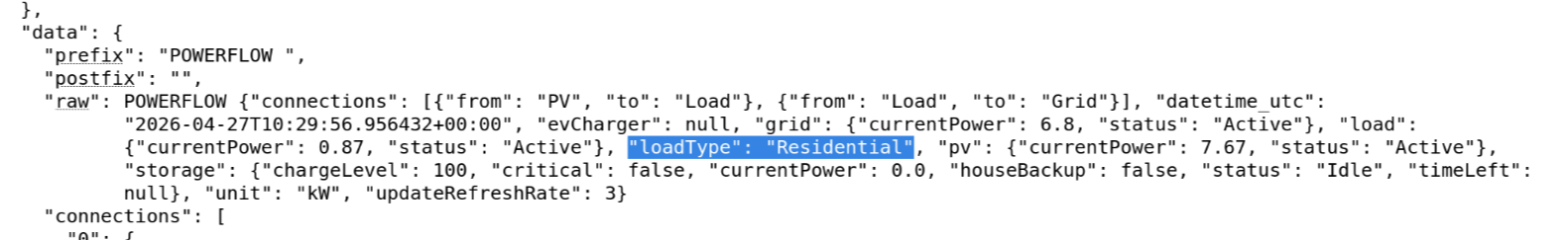 logging24 result row with a selected text fragment inside a decoded log line